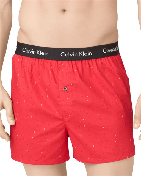 red boxers calvin klein|calvin klein button up boxers.